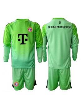 Billige Bayern Munich Keeper Hjemmedraktsett Barn 2025-26 Langermet (+ Korte bukser)